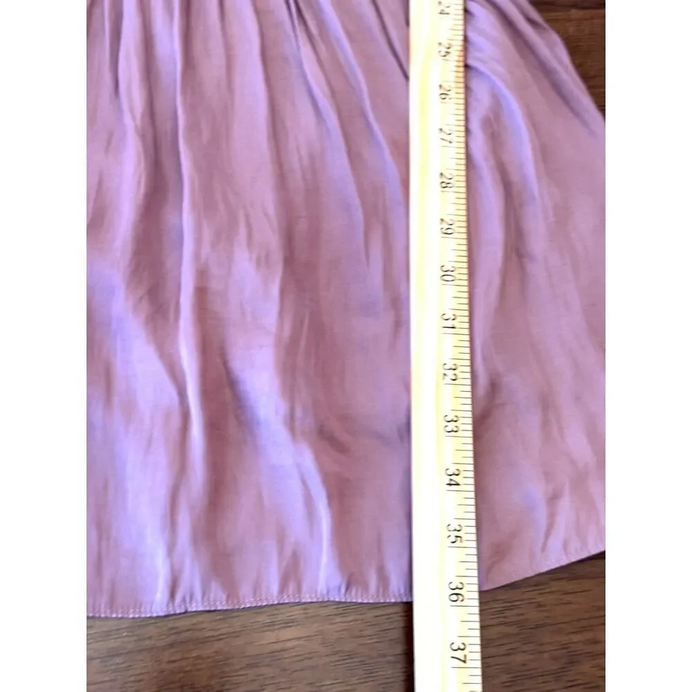 Mustard Seed Mauve Smocked Waist Ruffle Cuff Dress | Size Small - Picture 9 of 9